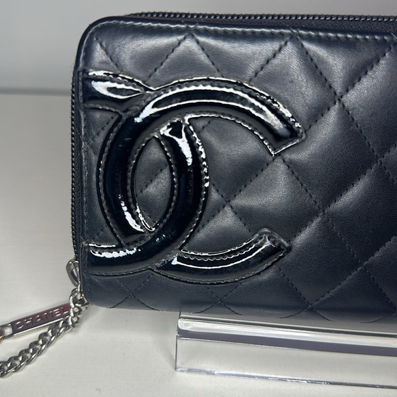 Chanel Cambon Black & Pink Zippy Wallet with Box & Dustbag! - Picture 3 of 15